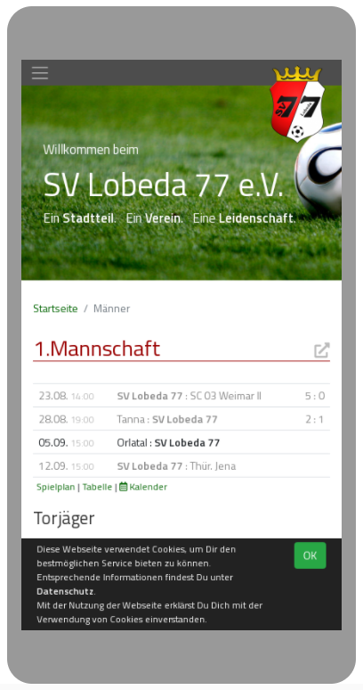Homepage im neuen Gewand