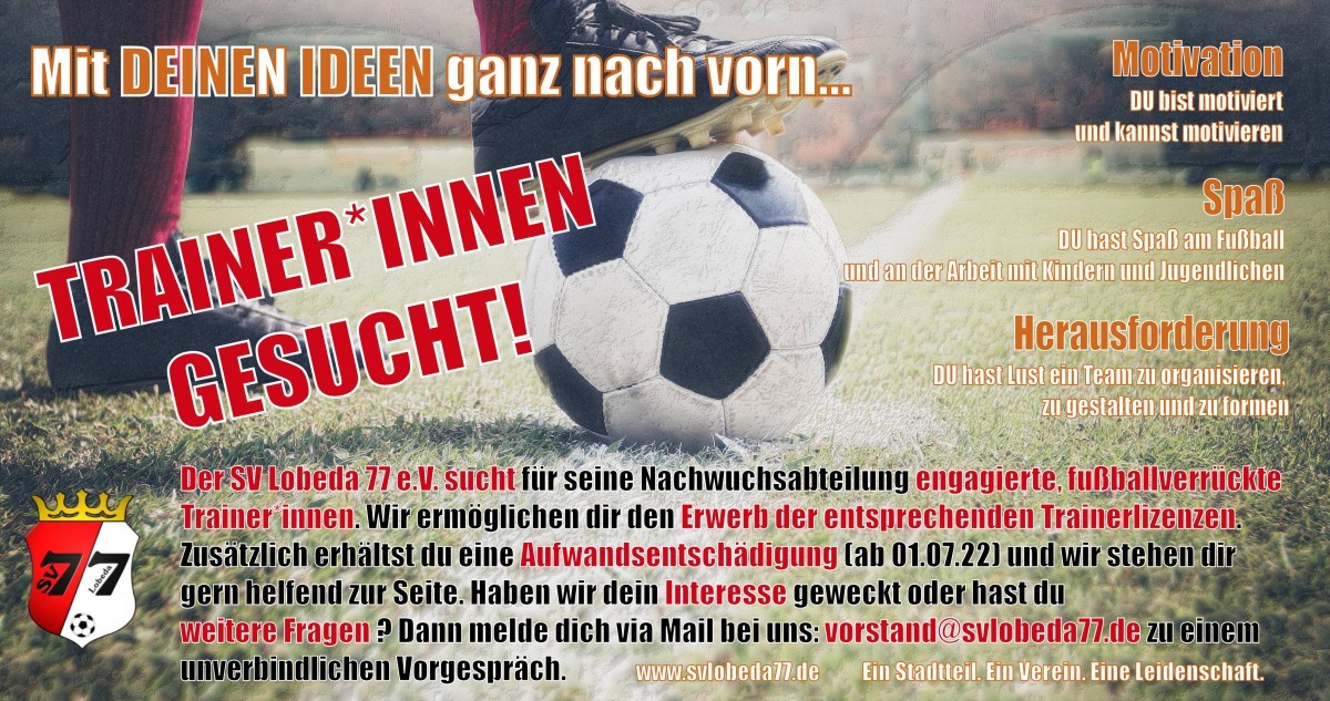 Trainer*innen gesucht!