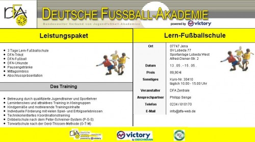 DFA - Lern Fussballschule zu Gast beim SV Lobeda 77